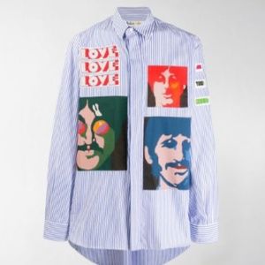 STELLA MACCARTNEY X BEATLES $975 Collectable Button Down Shirt